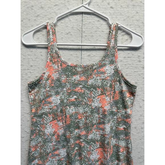 NWOT Columbia PFG Omni-Freeze Advanced Cooling Tank Dress S Green Orange - Picture 2 of 9